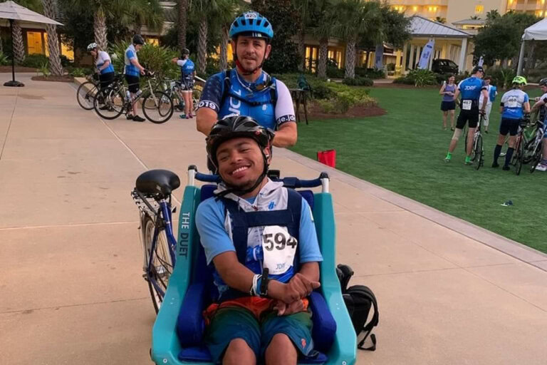 Breakthrough T1D Riders Felix Navarro and Felix Navarro Jr.