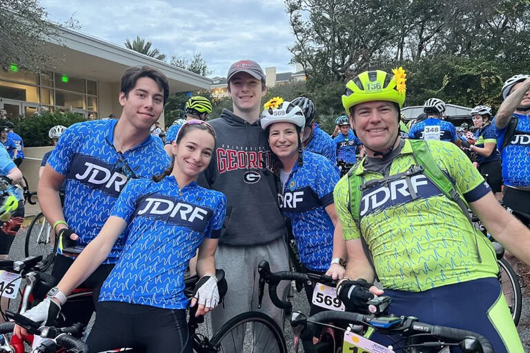 The Smith Family at the 2023 Breakthrough T1D Ride in Amelia Island