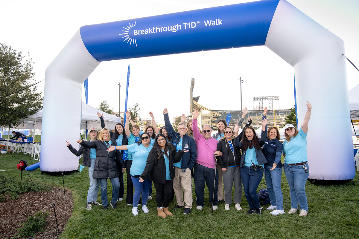 Volunteers at a Breakthrough T1D Walk