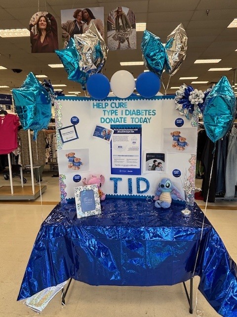 In-store display to raise awareness about type 1 diabetes
